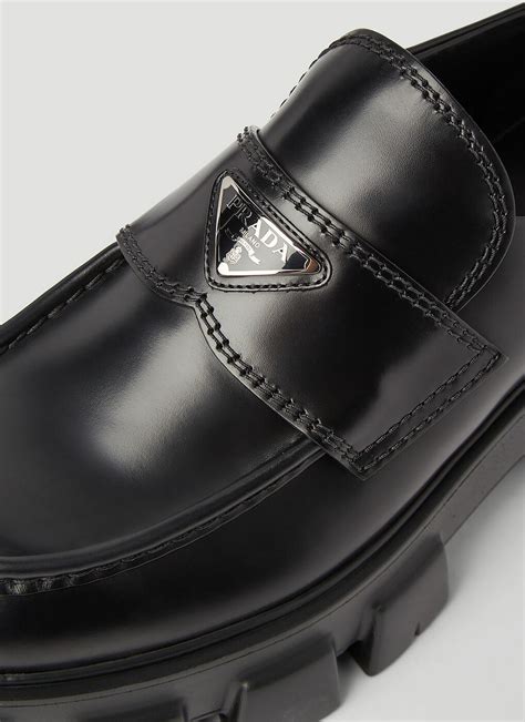 prada monolith leather loafers stores|Prada monolith loafers second hand.